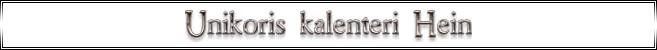 Unikoris kalenteri Hein&auml;kuu 2028